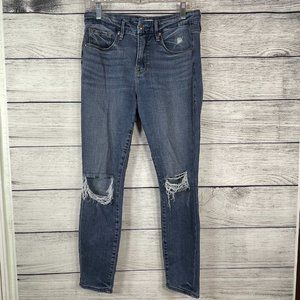 Good American Good Legs Crop Blue 261 Size 28